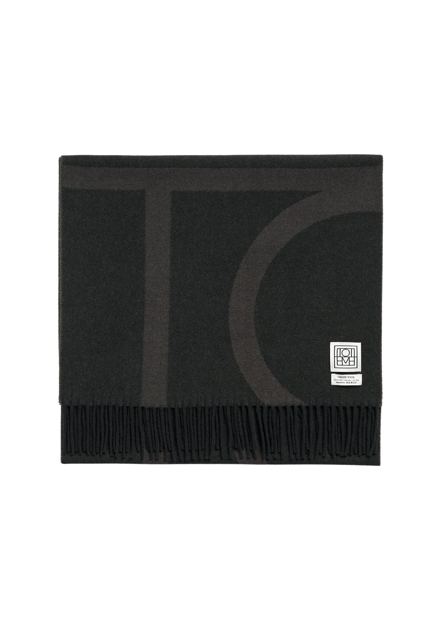 Toteme-Monogram-jacquard-wool-scarf-charcoal-melange-534140_nobg Toteme Accessories luxury Accessories from Luxury Handbags Marketplace