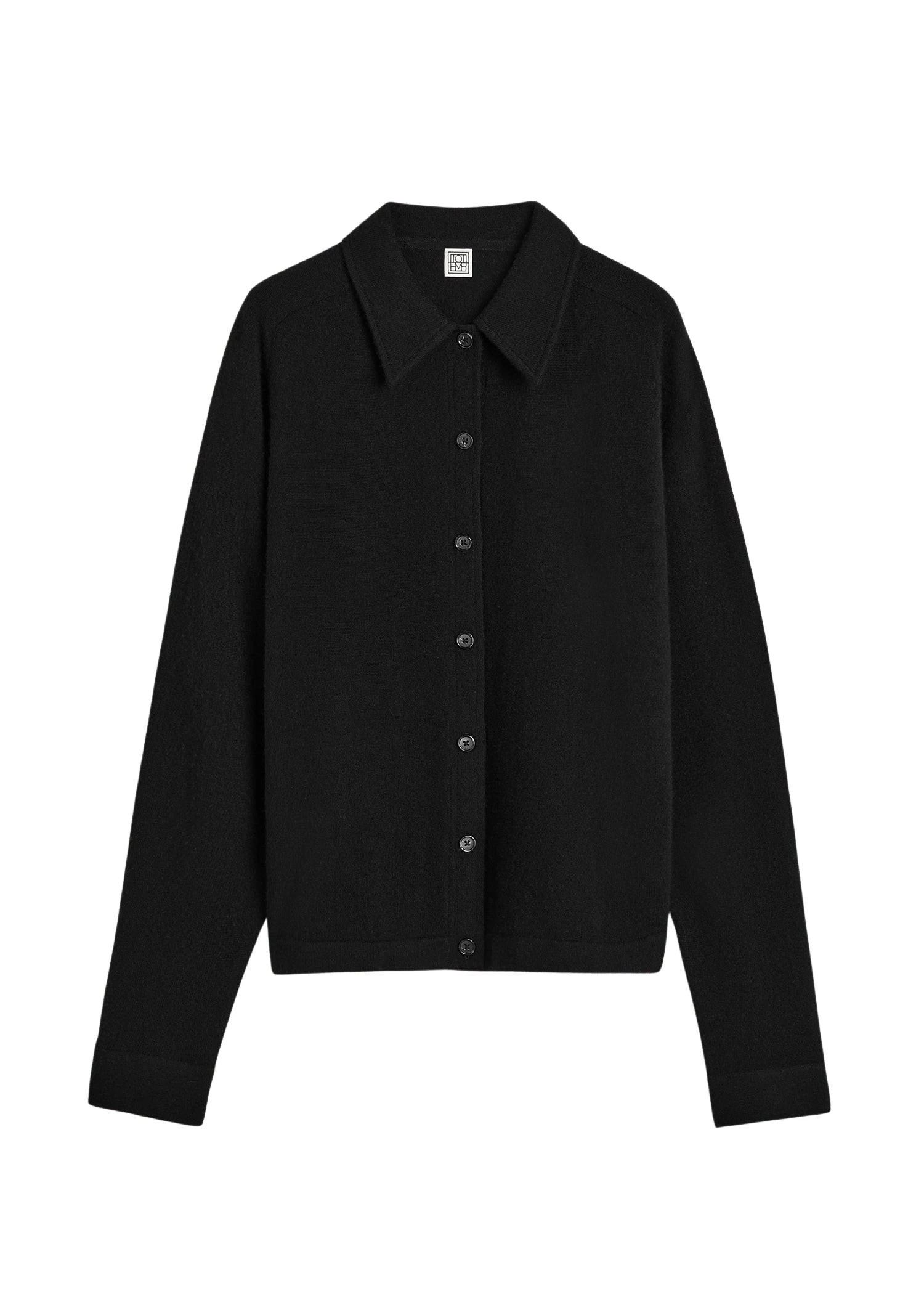 Toteme-Raglan-sleeve-cashmere-cardigan-black-589842_nobg Toteme Knitwear luxury Cardigan from Luxury Handbags Marketplace