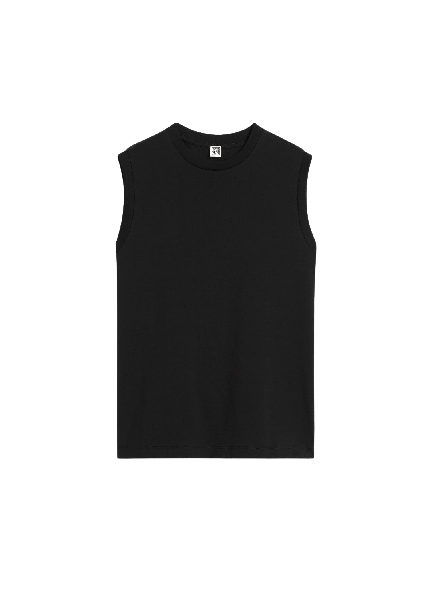 Toteme-Relaxed-sleeveless-tee-black-426786_nobg Toteme Tops luxury Clothing from Luxury Handbags Marketplace