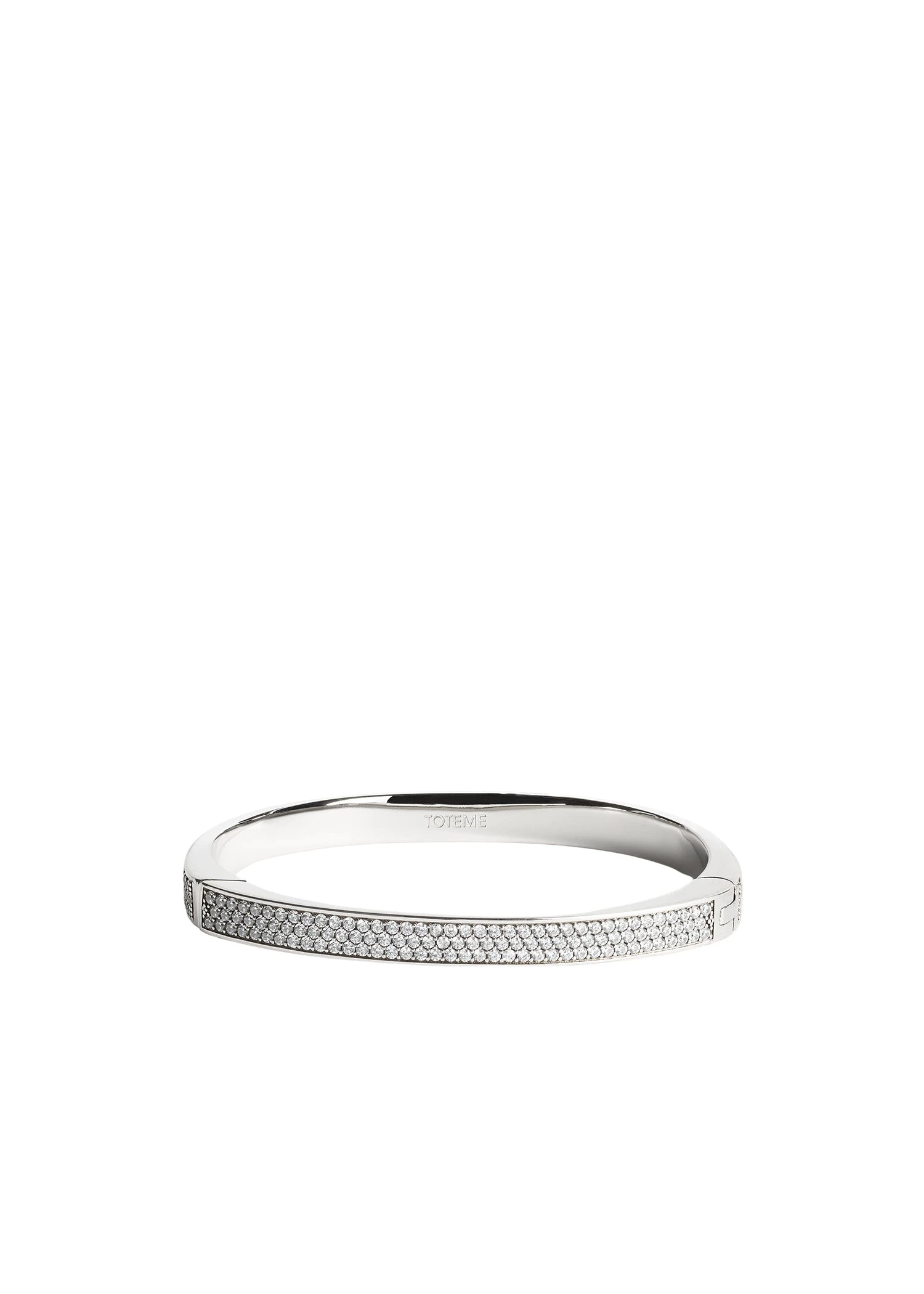 Toteme-Signature-pave-bracelet-silver-567274_nobg Toteme Jewelry luxury Bracelets from Luxury Handbags Marketplace