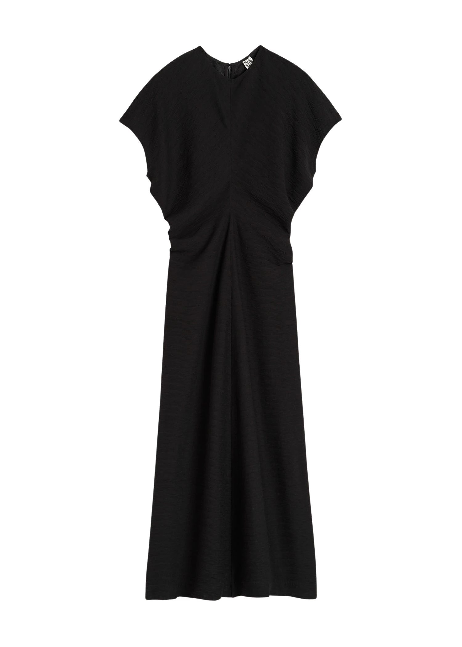 Toteme-Slouch-waist-crinkled-dress-black-574443_nobg Toteme Dresses luxury Clothing from Luxury Handbags Marketplace