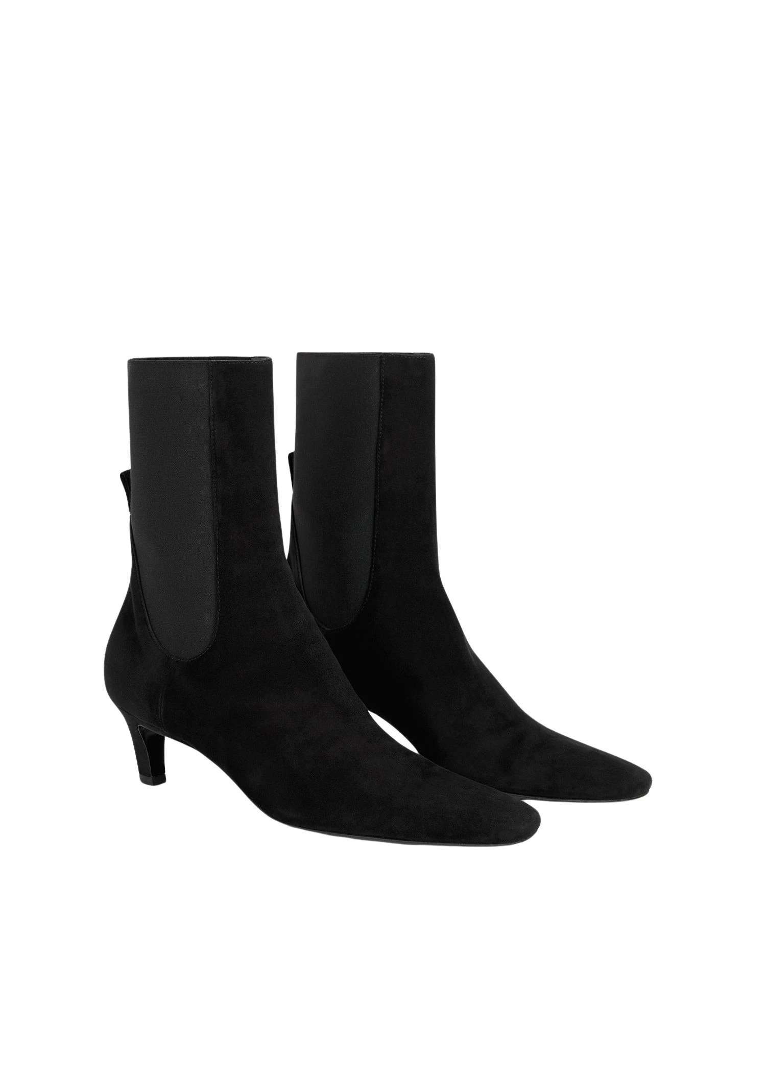 Toteme-Suede-mid-heel-boots-black-570685_nobg Toteme Boots luxury Boots from Luxury Handbags Marketplace