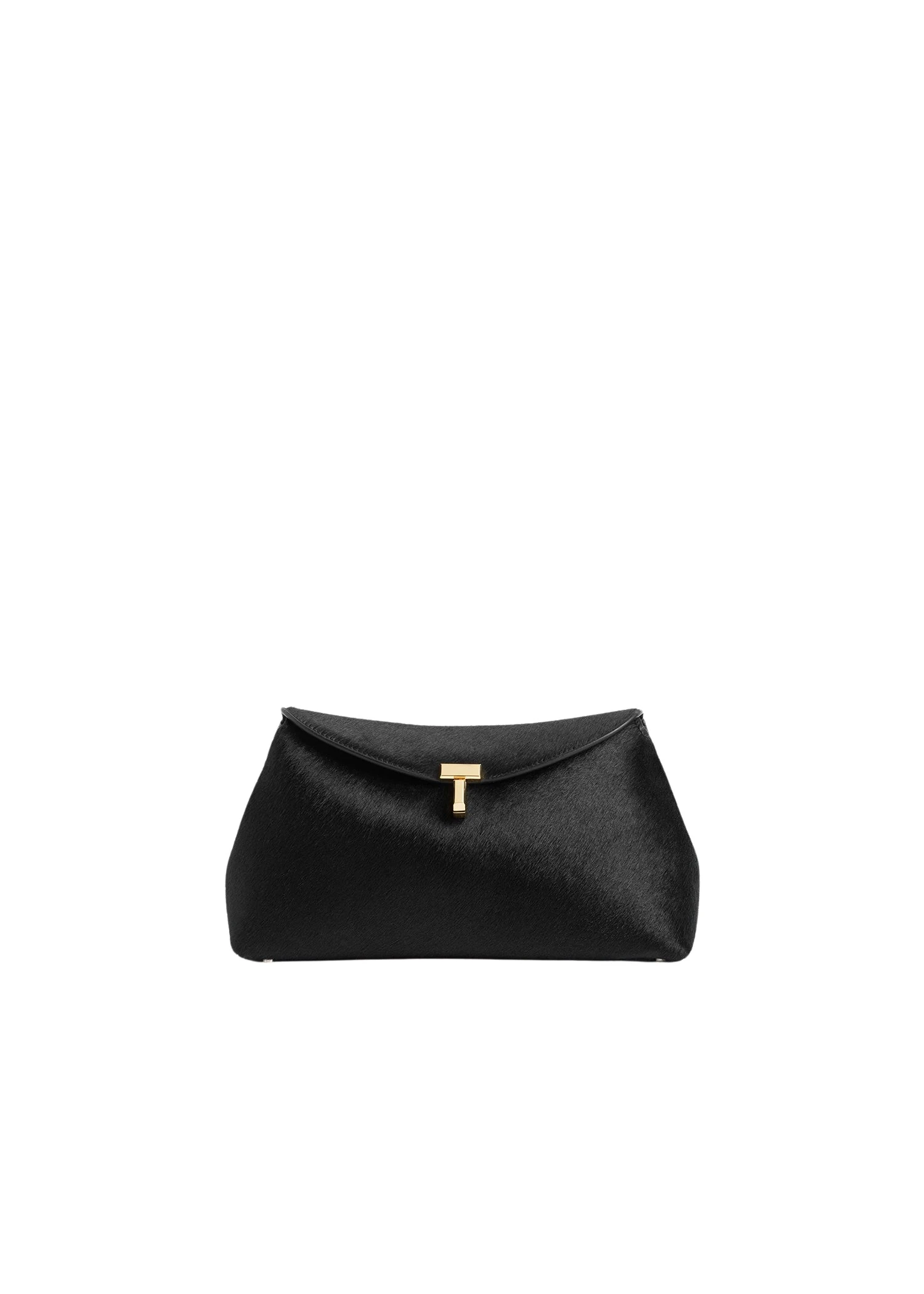 Toteme-T-Lock-pony-hair-clutch-black-577909_nobg Toteme Bags luxury Bags from Luxury Handbags Marketplace