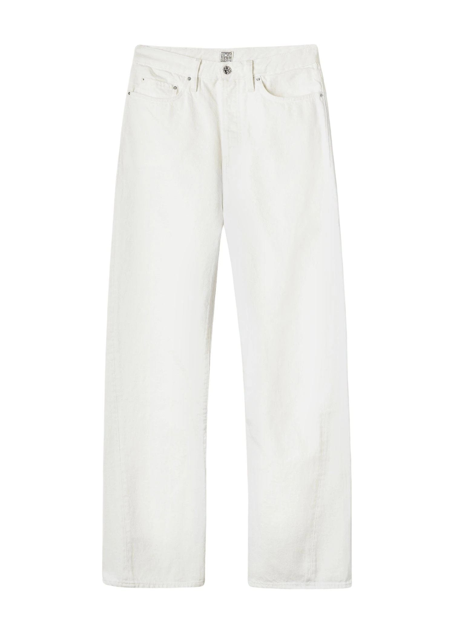 Toteme-Twisted-seam-denim-full-length-off-white-576477_nobg Toteme Pants luxury Clothing from Luxury Handbags Marketplace