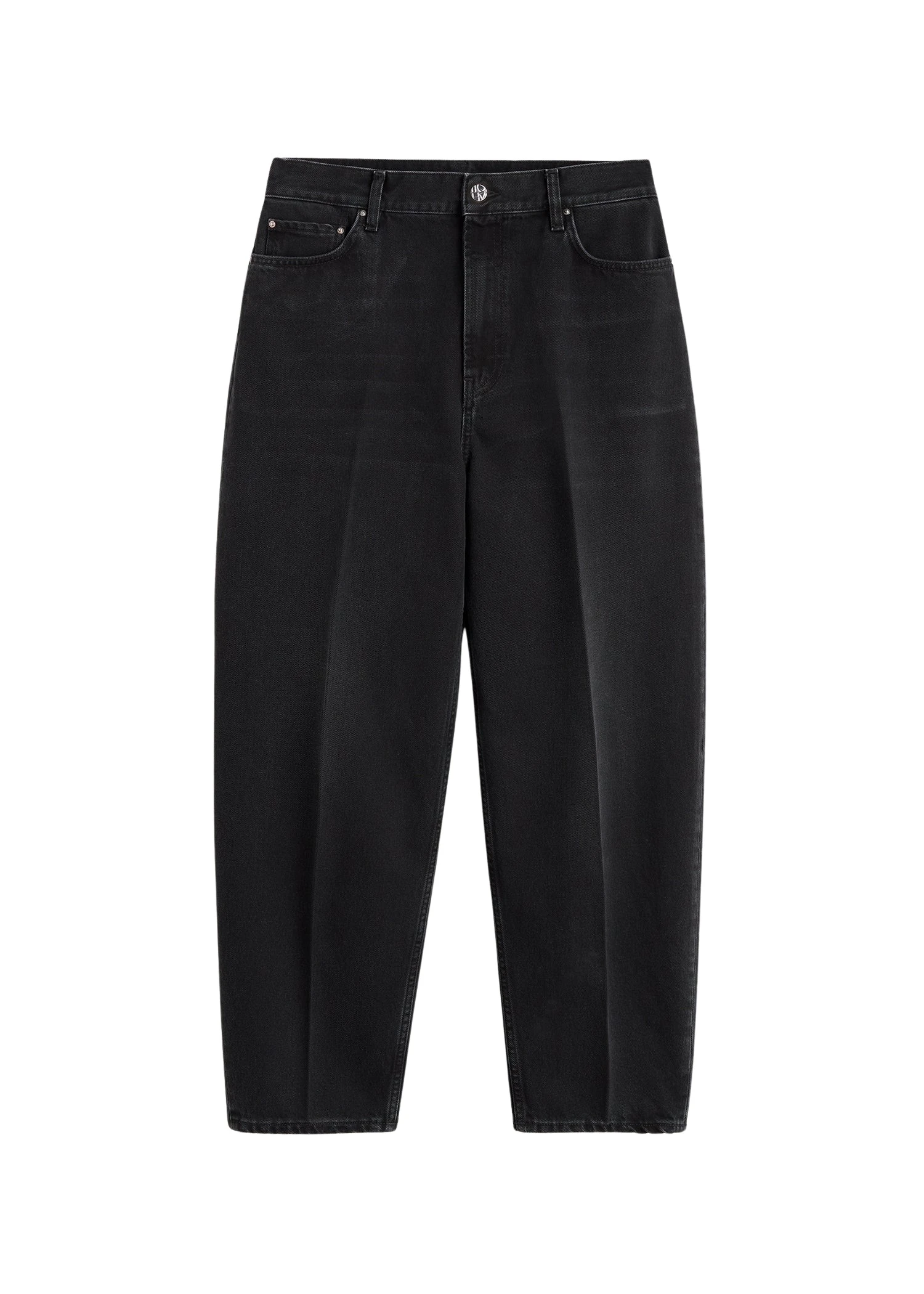 Toteme-Wide-tapered-leg-denim-faded-black-581327_nobg Toteme Pants luxury Clothing from Luxury Handbags Marketplace
