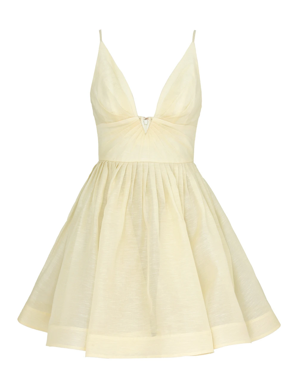 Zimmermann Illuminate V Neck Mini Dress Zimmermann dress