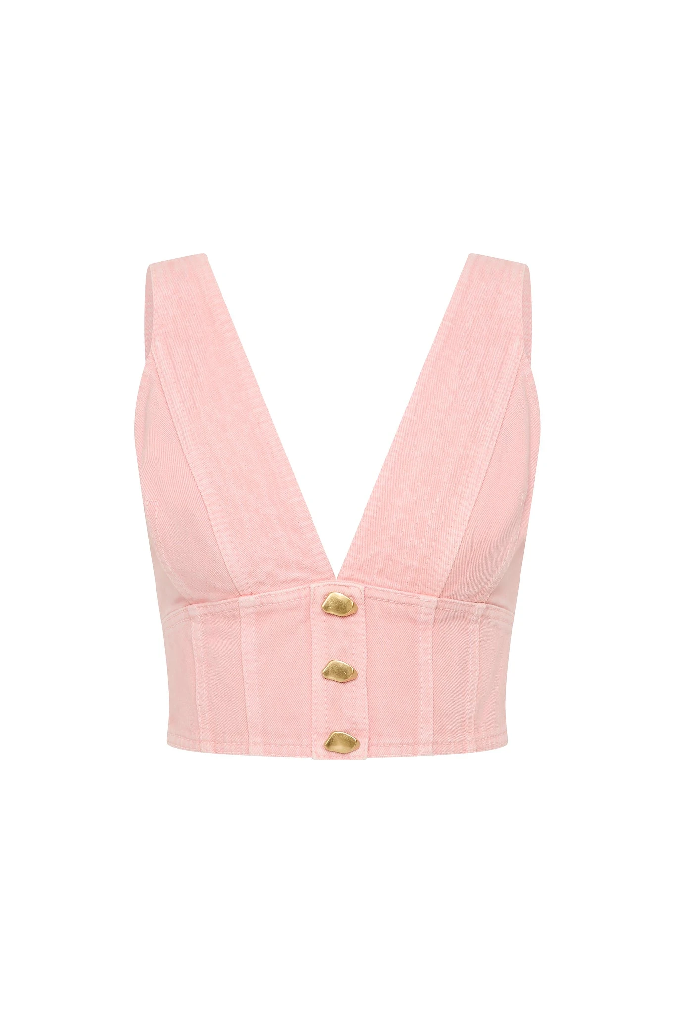 Aje-Ayden-Denim-Bralette-Top Aje Blue Tops
