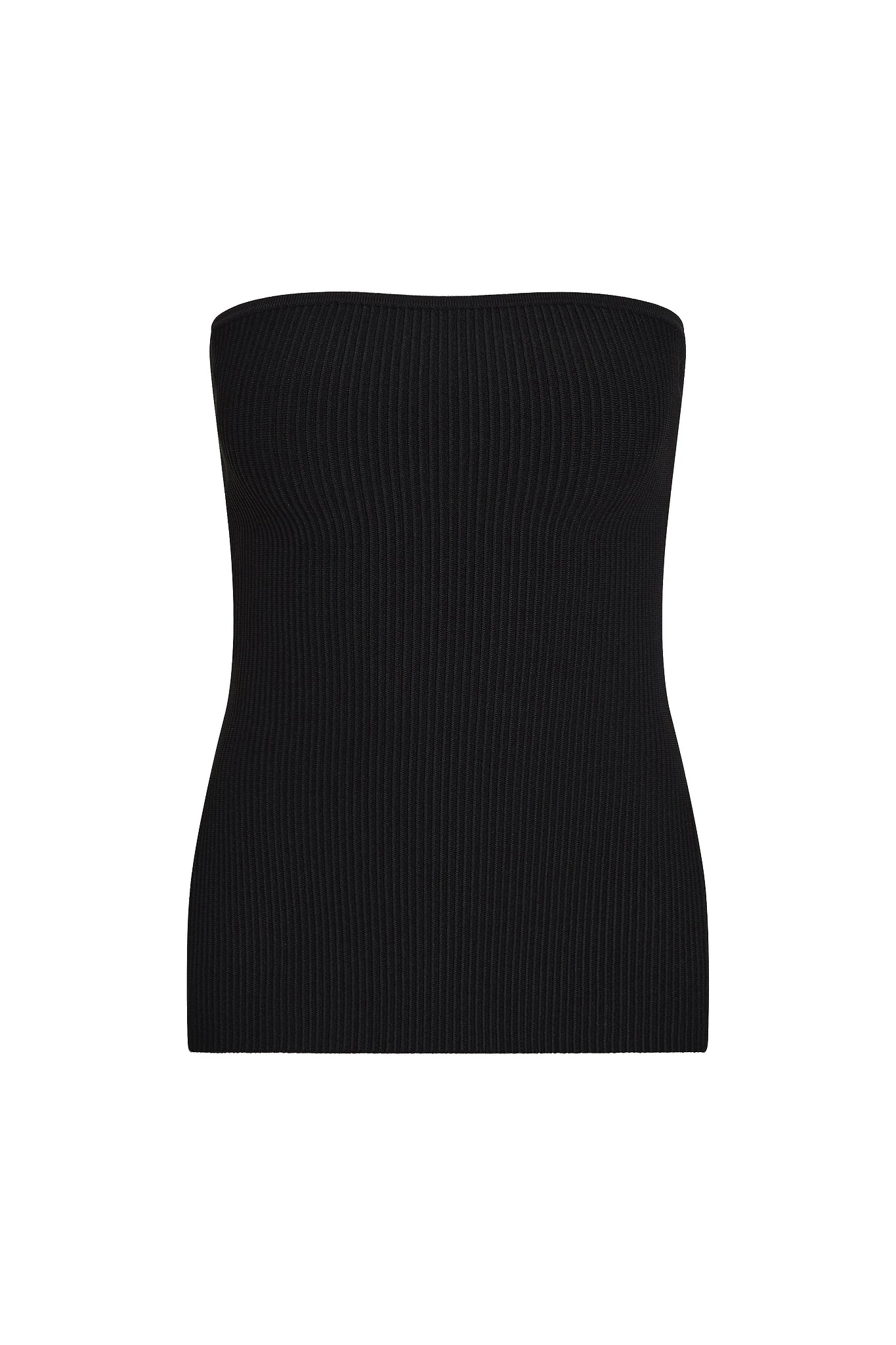 Aje-Deia-Strapless-Knit-Top Aje Black Tops