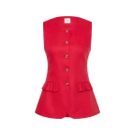 Posse The label Matilda Gilet - Red Posse The label Clothing