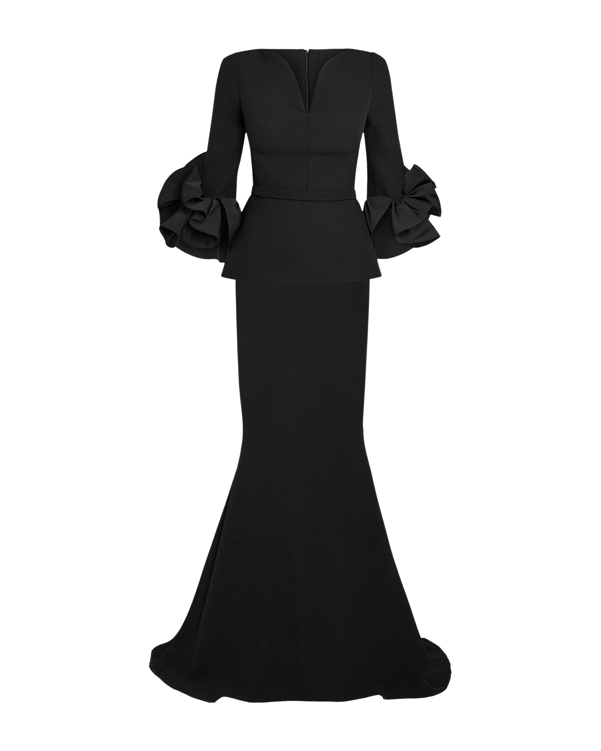 Safiyaa-Clemence-Black-Long-Dress-scaled86561_nobg Safiyaa Clothing luxury Clothing from Luxury Handbags Marketplace