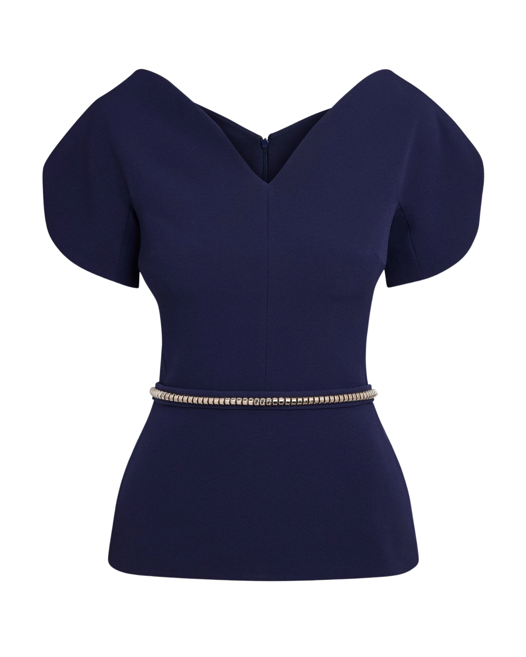 Safiyaa-Finty-Azurite-Blue-Top-With-Embroidered-Belt-scaled54827_nobg Safiyaa Clothing luxury Clothing from Luxury Handbags Marketplace