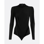 Safiyaa Pansy Black Bodysuit safiyaa