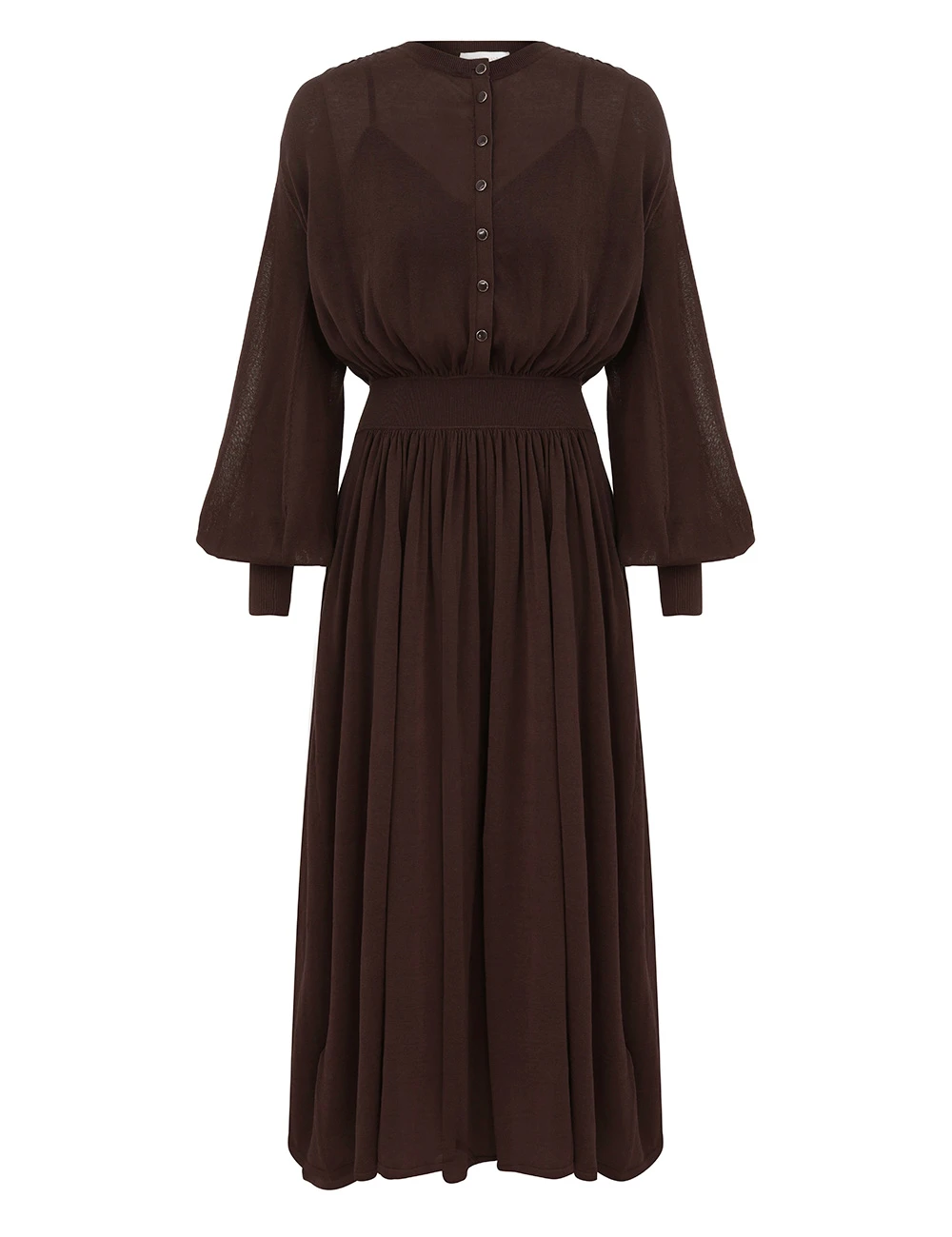 Zimmermann Illuminate Gathered Midi Dress Zimmermann dress