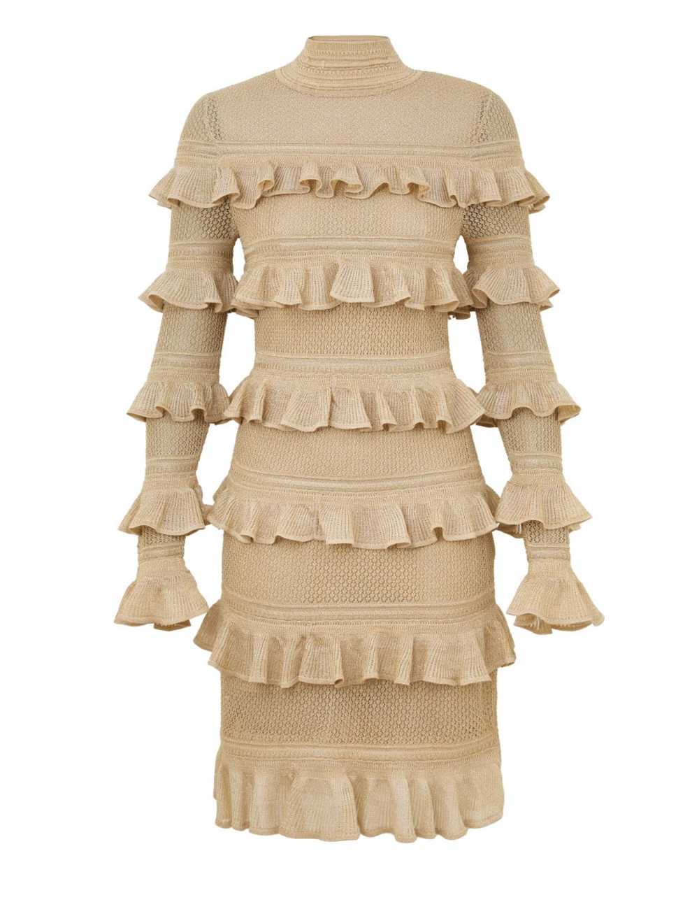 Zimmermann Illuminate Metallic Frill Mini Zimmermann dress