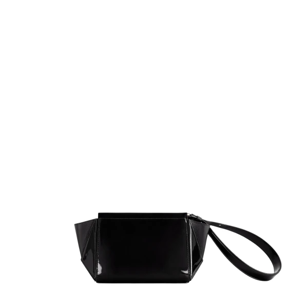 mlouye Small Triangle Pouch - Patent Black Accessories luxury Accessories from  Luxury Handbags Marketplace