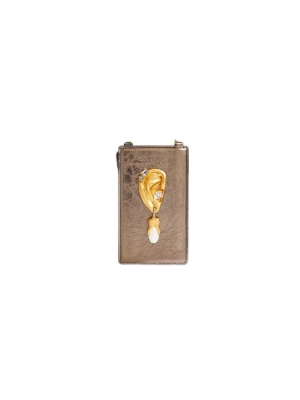 Schiaparelli-Ear-Chain-Phone-Case61694_nobg Schiaparelli Ear Chain Phone Case luxury Accessories from Luxury Handbags Marketplace