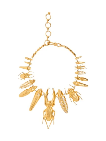 Schiaparelli-Insect-Necklace99678_nobg Schiaparelli Necklace luxury Jewelry from Luxury Handbags Marketplace