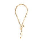 Schiaparelli-Key-Chain-Necklace91707_nobg Schiaparelli Necklace luxury Jewelry from Luxury Handbags Marketplace