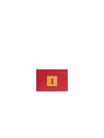 Schiaparelli-Keyhole-Card-Holder-260737_nobg Schiaparelli Keyhole Card Holder luxury Accessories from Luxury Handbags Marketplace