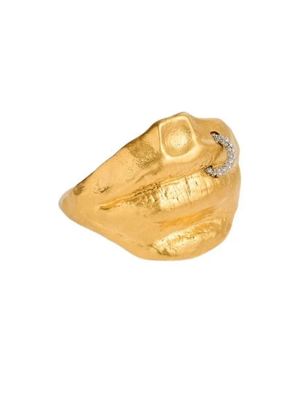 Schiaparelli-Mouth-Cuff-Bracelet17813_nobg Schiaparelli Bracelets luxury Bracelets from Luxury Handbags Marketplace