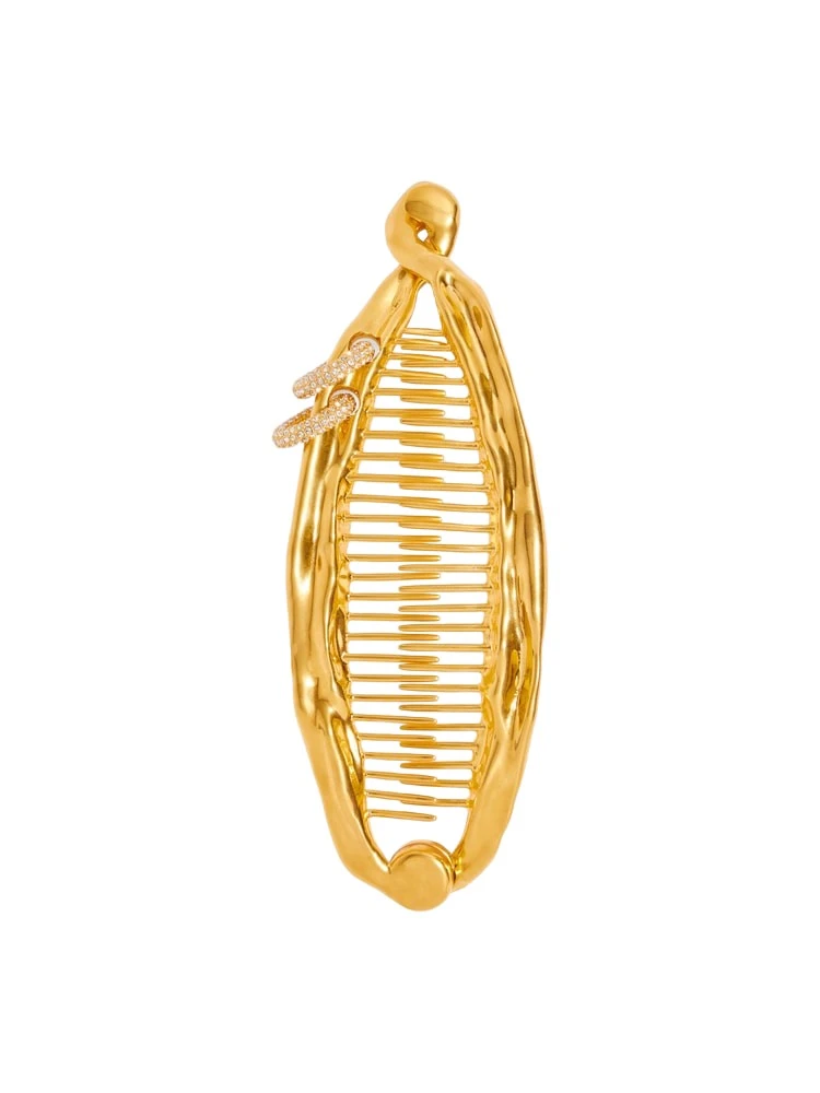 Schiaparelli-Piercings-Banana-Clip25630_nobg Schiaparelli Hair Accessories luxury Accessories from Luxury Handbags Marketplace