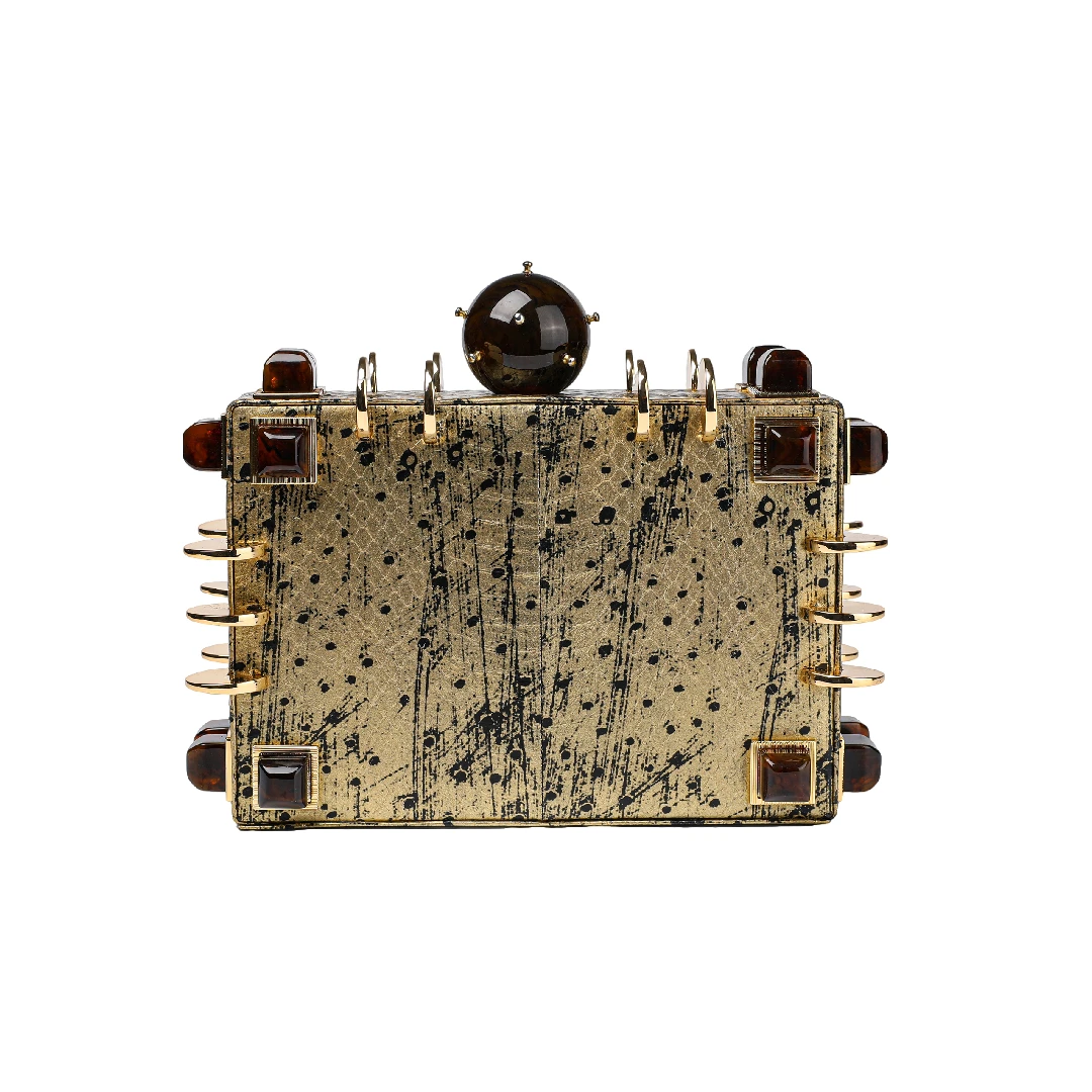Tonya Hawkes Chest Gold Ostrich Tonya Hawkes bags