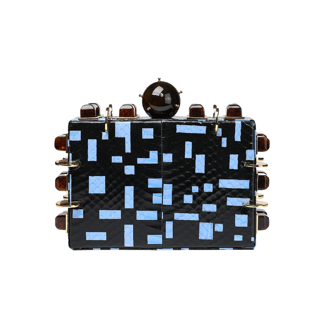 Tonya Hawkes Graphic Printed Snake Blue Tonya Hawkes bags