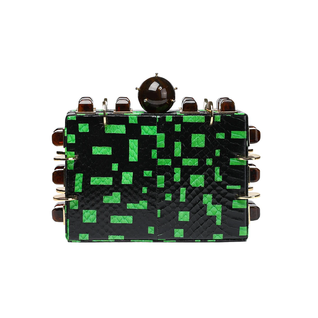 Tonya Hawkes Graphic Printed Snake Green Tonya Hawkes bags