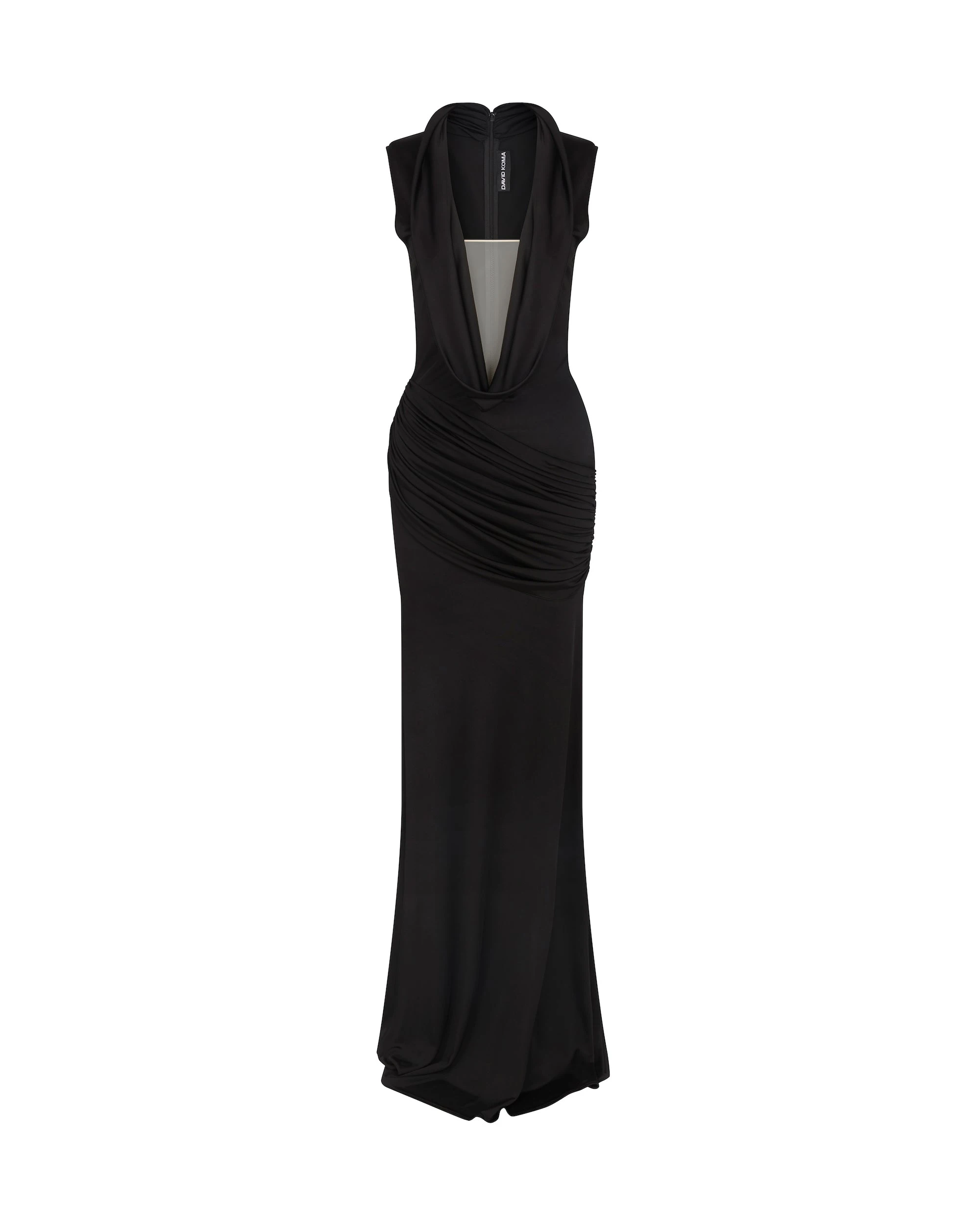 David Koma Plunge Neckline Jersey Gown David Koma Plunge Neckline Jersey Gown