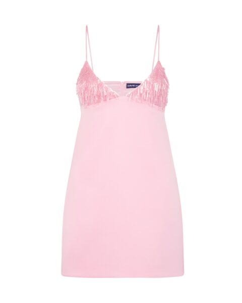 David Koma Triangle Bra Embroidery Mini Dress