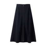 Me-and-Em-Luxe-Travel-Tailoring-Zip-Front-Midi-Skirt-Ponte-Jersey-Tailoring-scaled12118_nobg Me and Em Skirts luxury Clothing from Luxury Handbags Marketplace