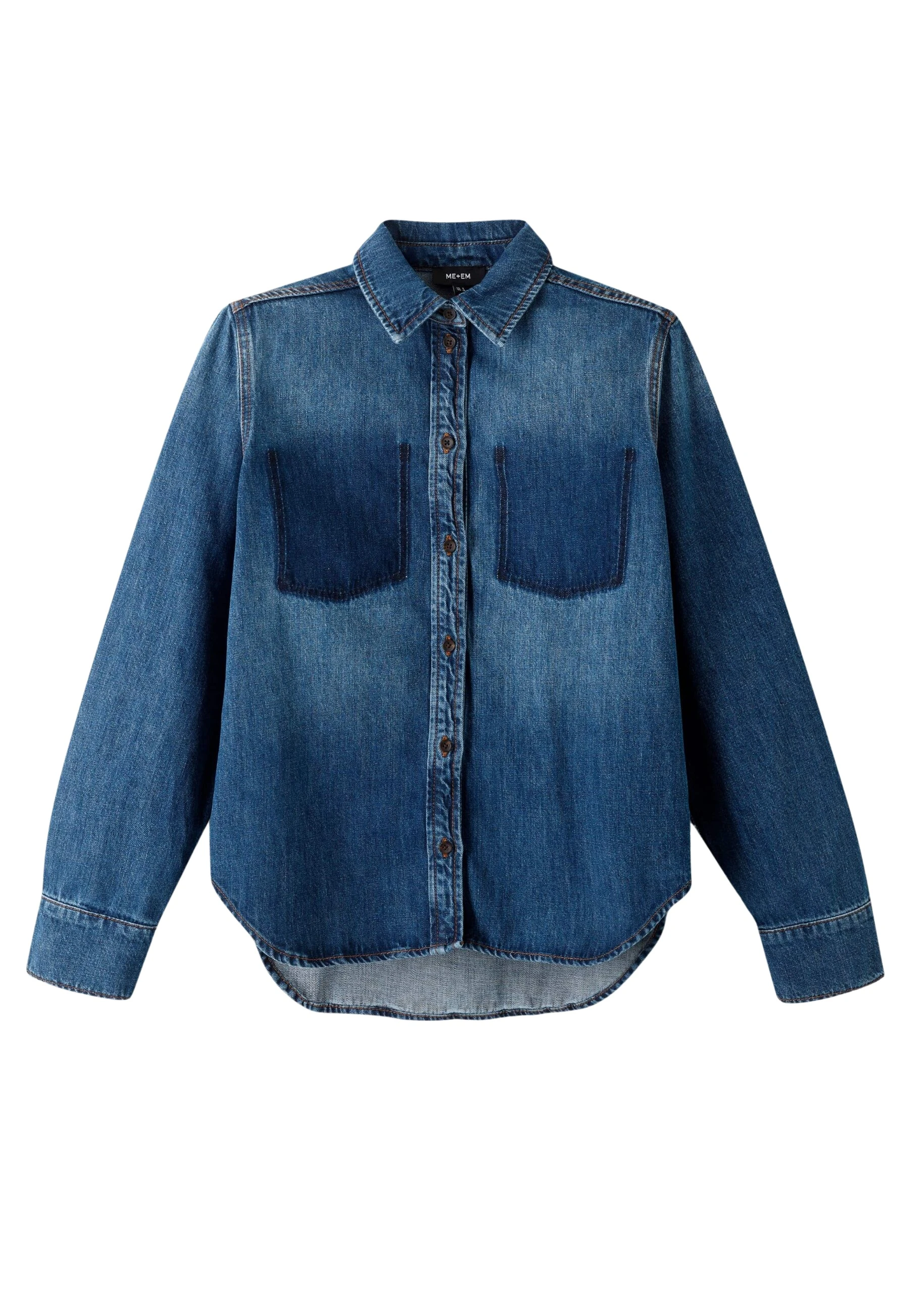 Me-and-Em-The-Authentic-Denim-Forever-Shirt-Cotton-Denim-scaled63066_nobg Me and Em Tops luxury Clothing from Luxury Handbags Marketplace