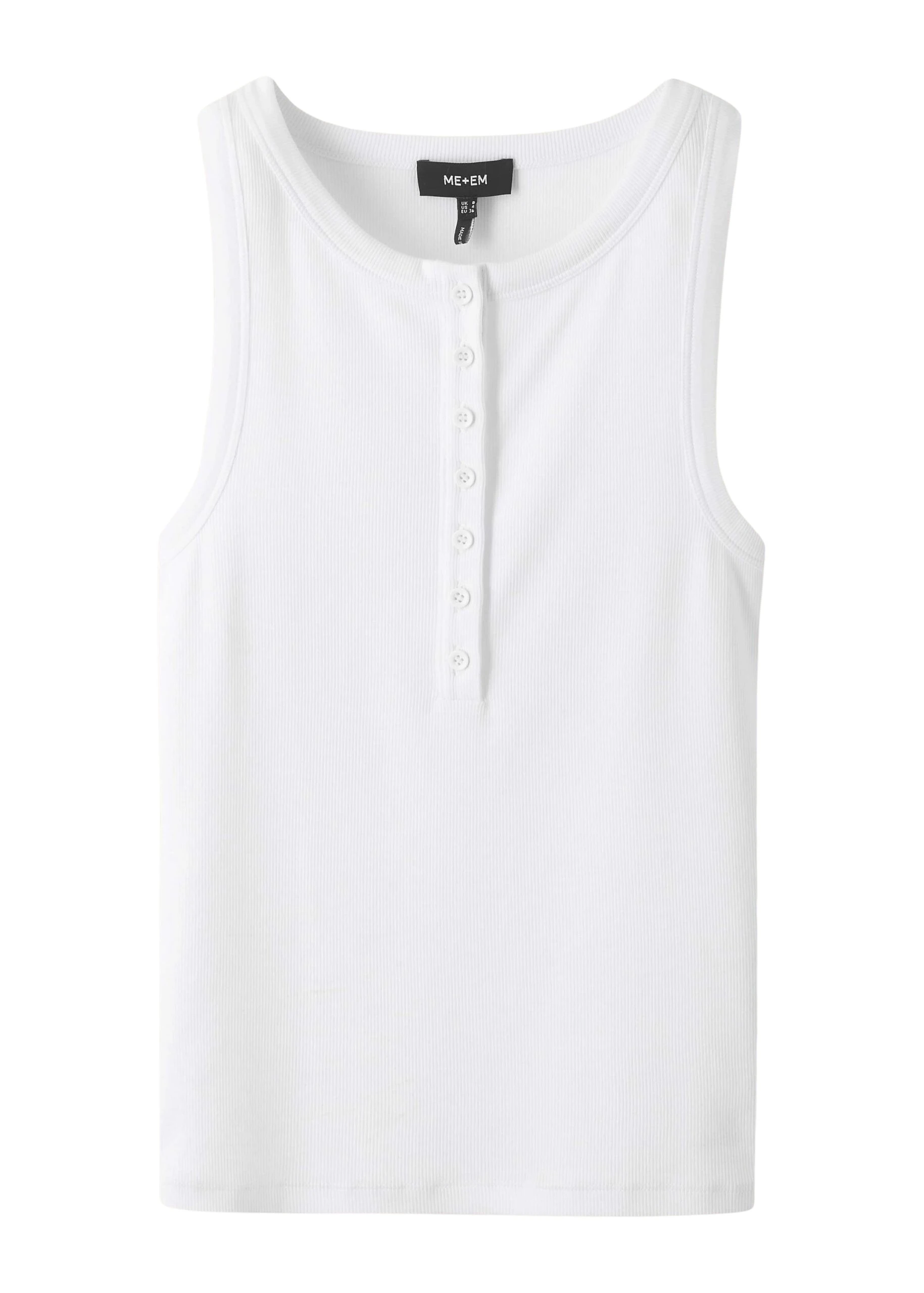 Me-and-Em-Ultimate-Button-Down-Rib-Tank-Cotton-Rib-Stretch-Jersey-scaled75845_nobg Me and Em Tops luxury Clothing from Luxury Handbags Marketplace
