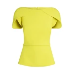Safiyaa-Amelie-Chartreuse-Top-scaled56122_nobg Safiyaa Tops luxury Clothing from Luxury Handbags Marketplace