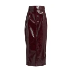 Safiyaa-Aykin-Burgundy-Skirt-scaled16830_nobg Safiyaa Skirts luxury Clothing from Luxury Handbags Marketplace