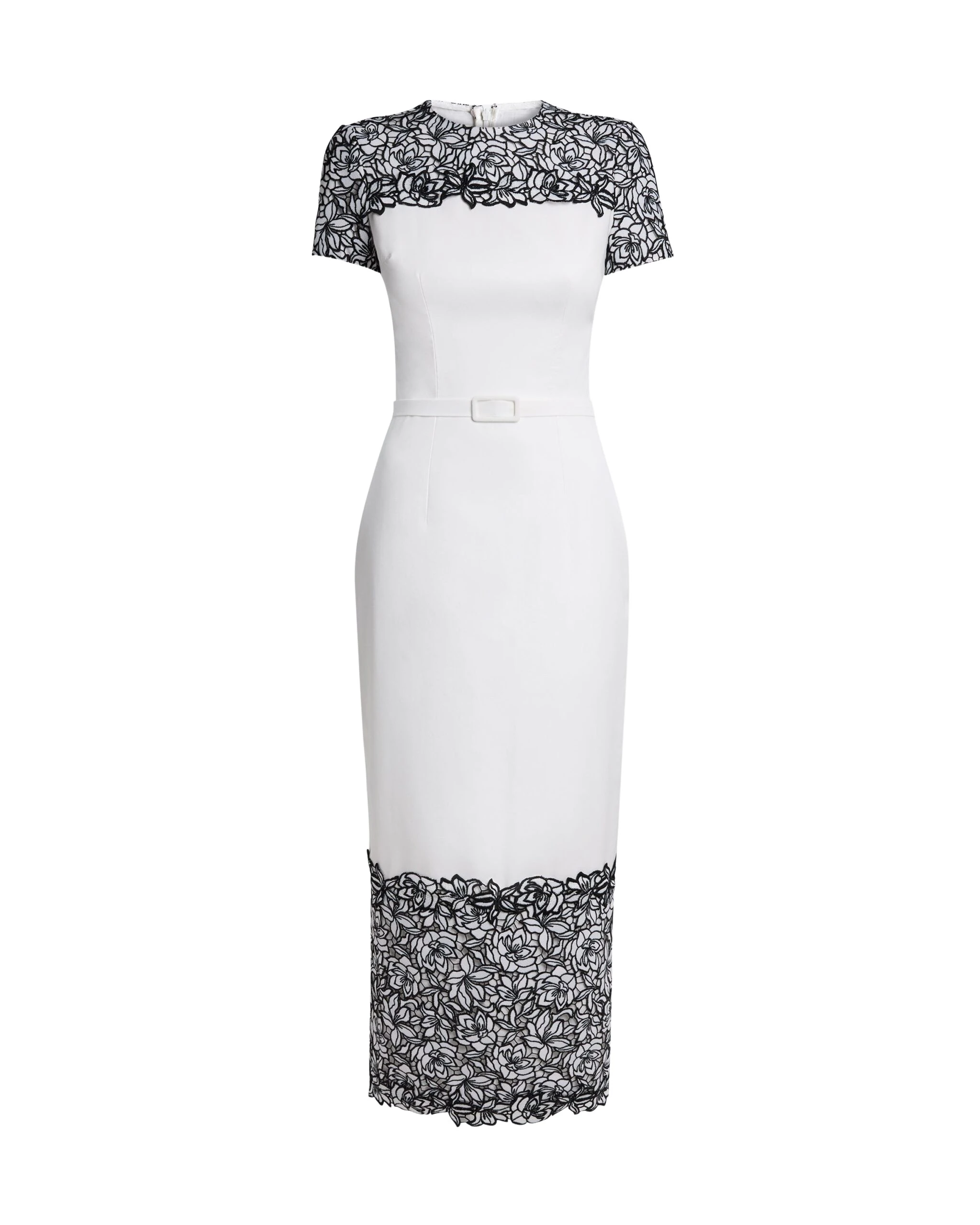 Safiyaa-Dayanara-Midi-Dress-in-Ivory-with-Black-Guipure-Lace-scaled87933_nobg Safiyaa Dresses luxury Clothing from Luxury Handbags Marketplace