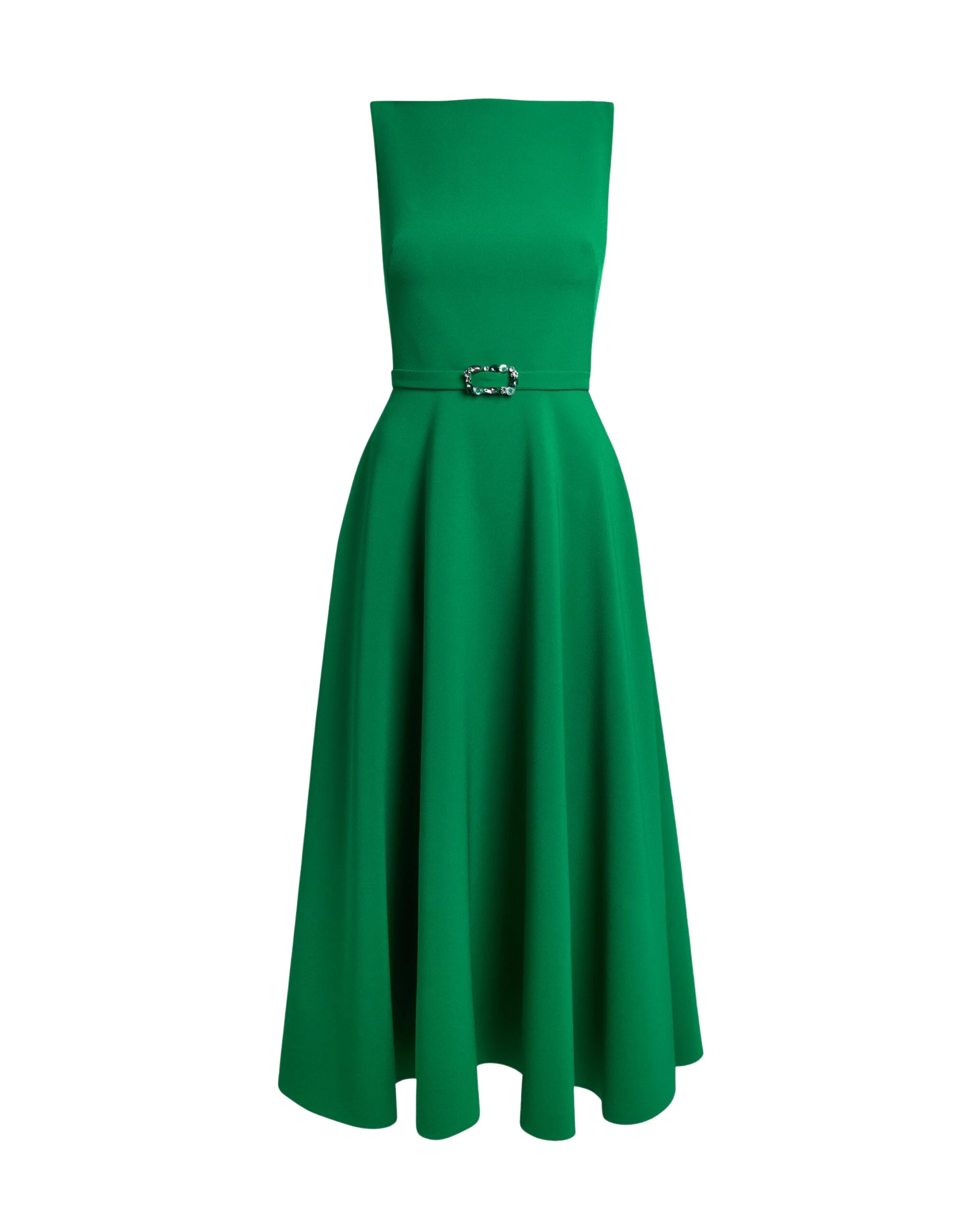 Safiyaa-Ginny-Midi-Dress-in-Jewel-Green-with-Embellished-Belt-scaled84852_nobg Safiyaa Dresses luxury Clothing from Luxury Handbags Marketplace
