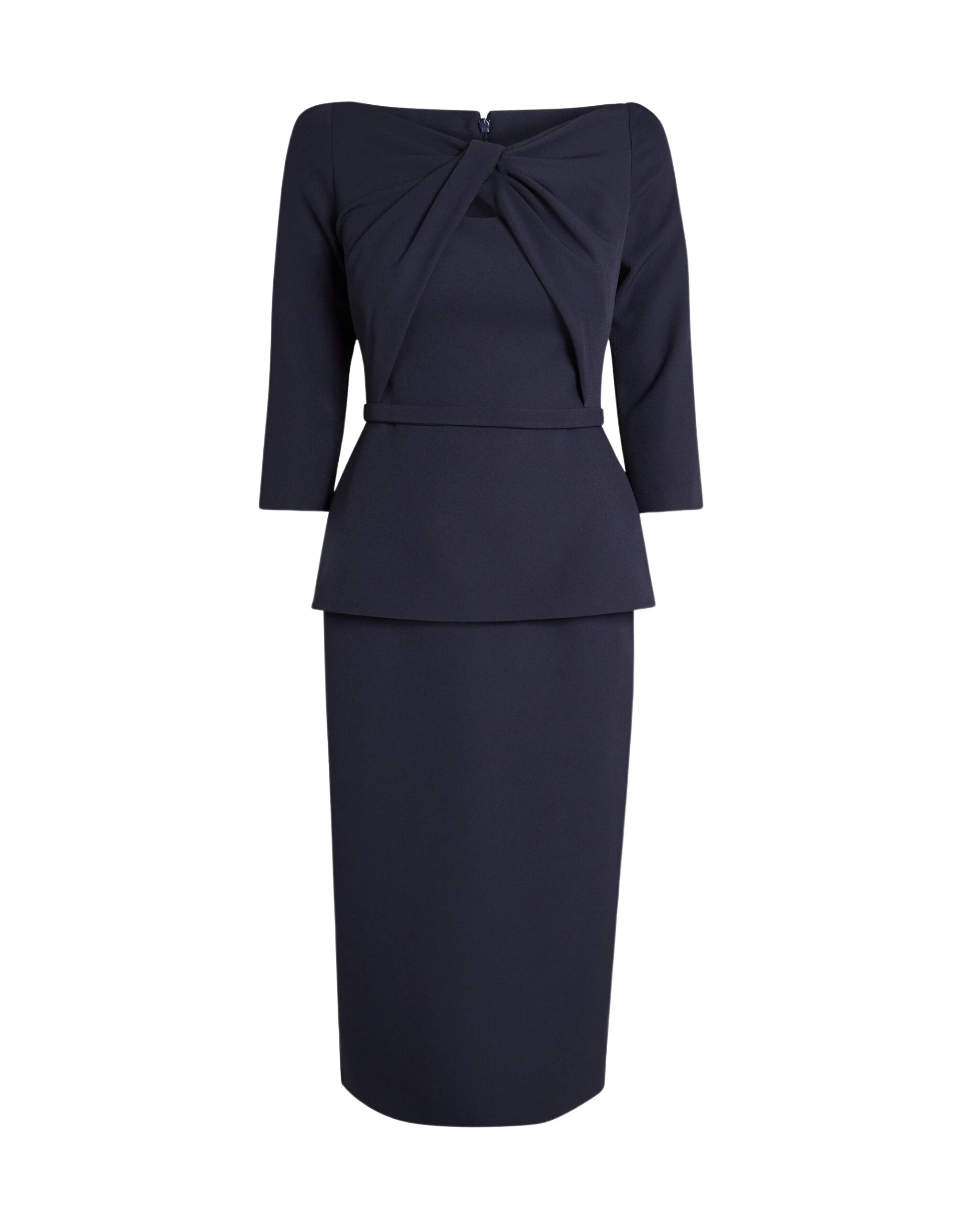 Safiyaa-Rildanna-Midi-Dress-in-Midnight-Navy-scaled85035_nobg Safiyaa Dresses luxury Clothing from Luxury Handbags Marketplace