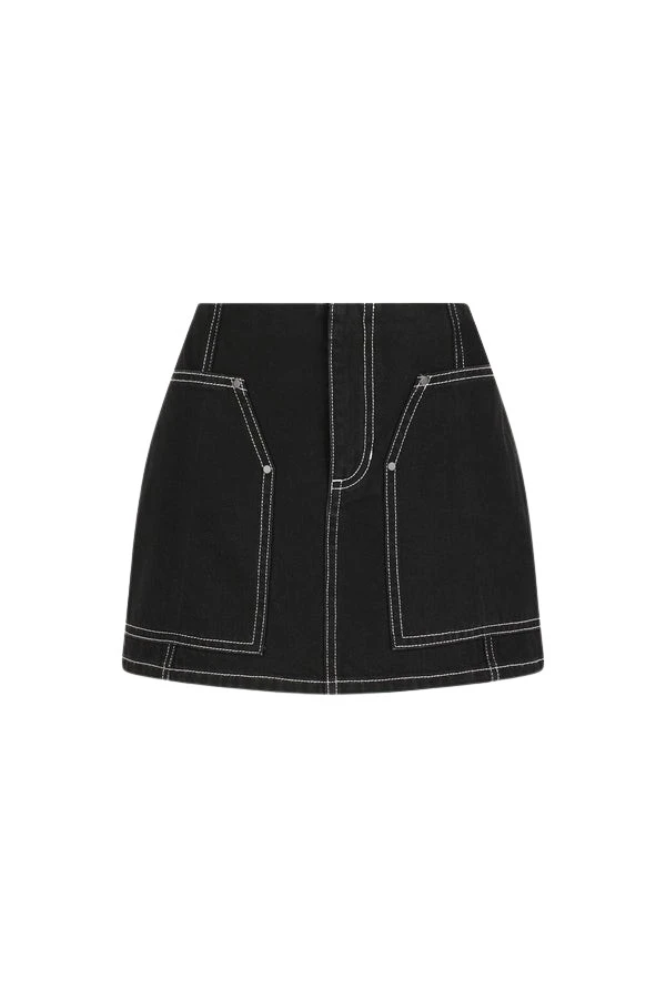 Shona-Joy-Mercer-Patch-Pocket-Mini-Skirt-Black-651420_nobg Shona Joy Black Skirts luxury Clothing from Luxury Handbags Marketplace