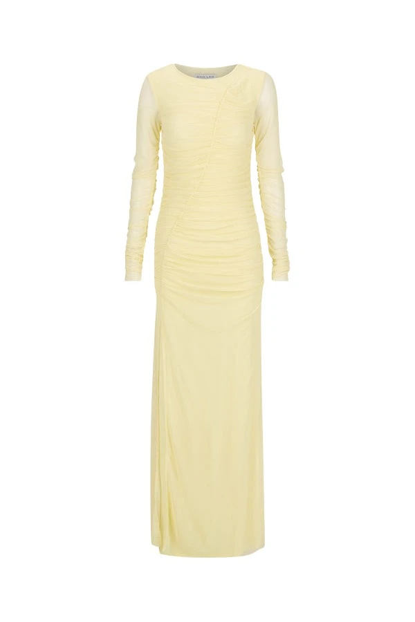 Shona-Joy-Mira-Gathered-Maxi-Dress-Sherbet-Yellow-688367_nobg Shona Joy Yellow Dresses luxury Clothing from Luxury Handbags Marketplace