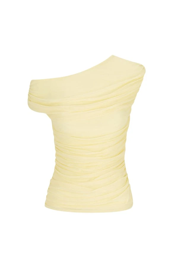 Shona-Joy-Mira-Off-Shoulder-Top-Sherbet-Yellow31951_nobg Shona Joy Yellow Tops luxury Clothing from Luxury Handbags Marketplace