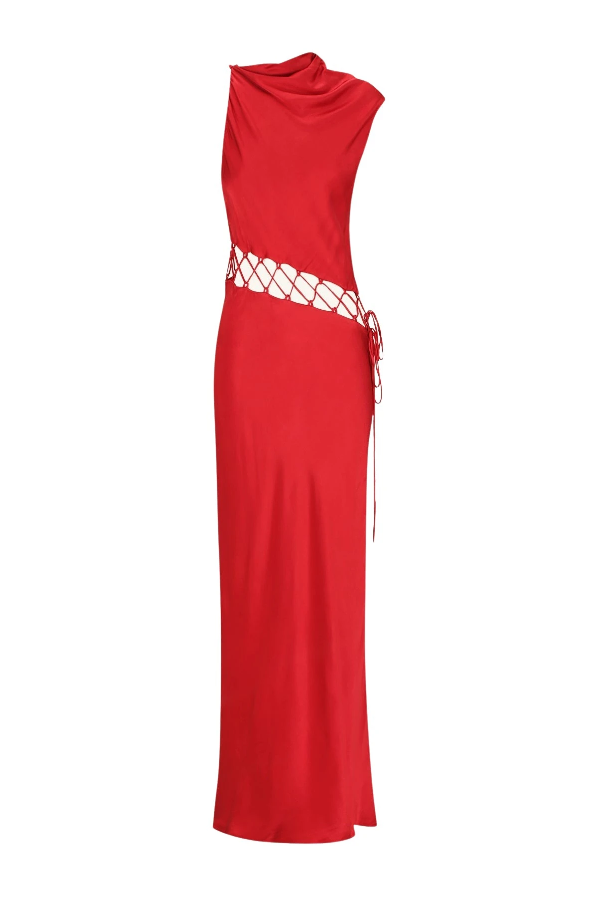 Shona-Joy-Tatum-Cowl-Lace-Up-Maxi-Dress-Grenadine-877700_nobg Shona Joy Red Dresses luxury Clothing from Luxury Handbags Marketplace