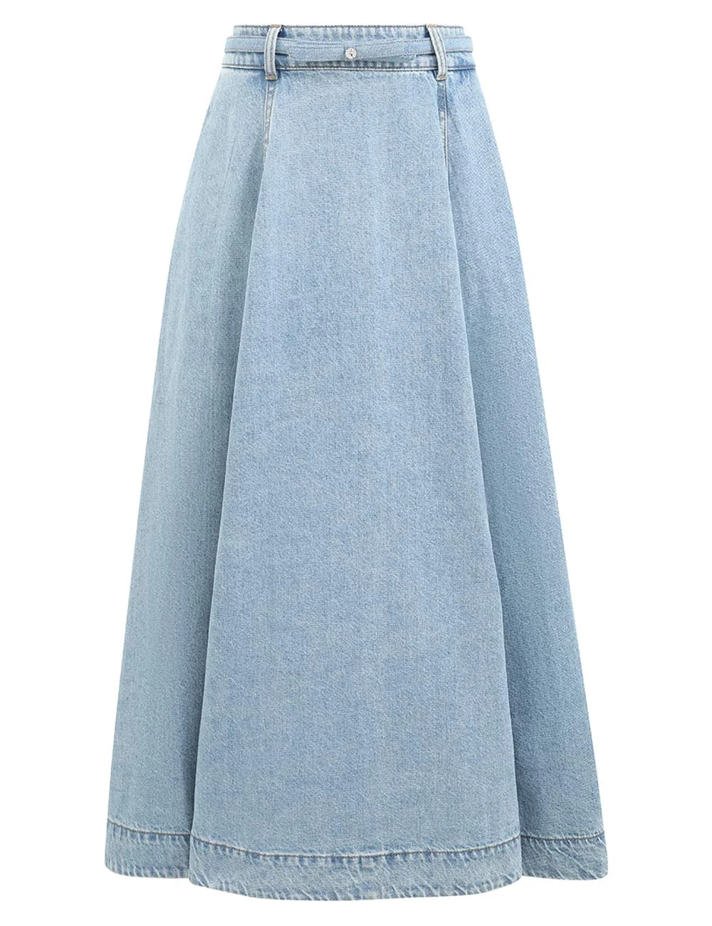 Zimmermann Crush Denim Full Midi Skirt Zimmermann dress