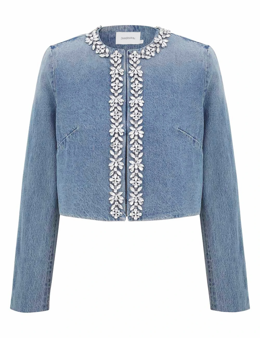 Zimmermann Crush Embellished Denim Jacket Zimmermann dress