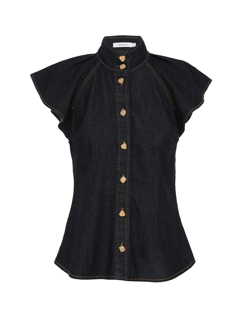 Zimmermann Crush Flutter Sleeve Shirt Zimmermann dress