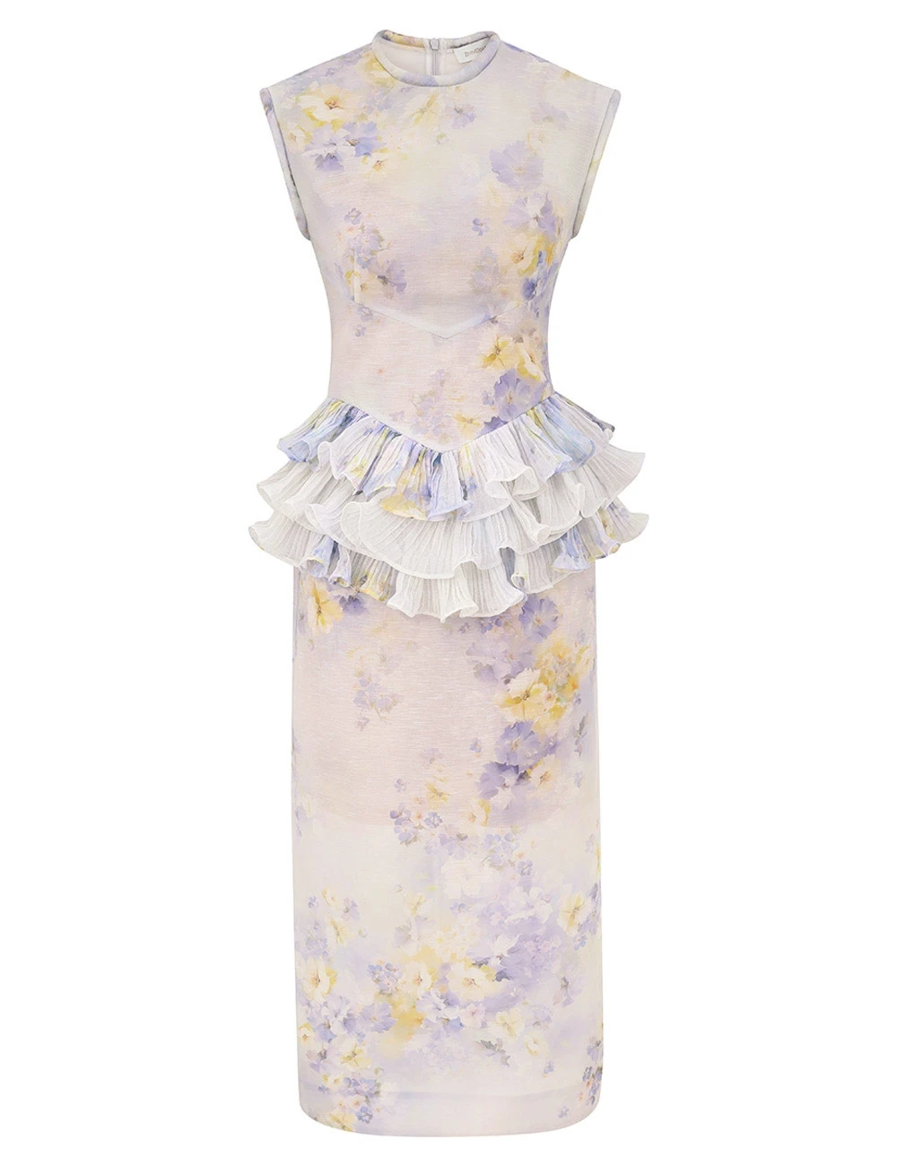 Zimmermann Crush Frill Midi Dress Zimmermann dress