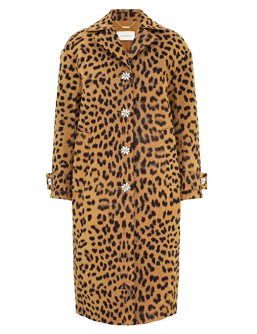 Zimmermann Crush Jacquard Barrel Coat Zimmermann dress