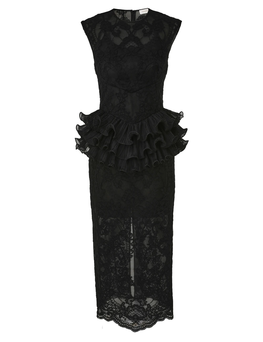 Zimmermann Crush Lace Frill Midi Dress Zimmermann dress
