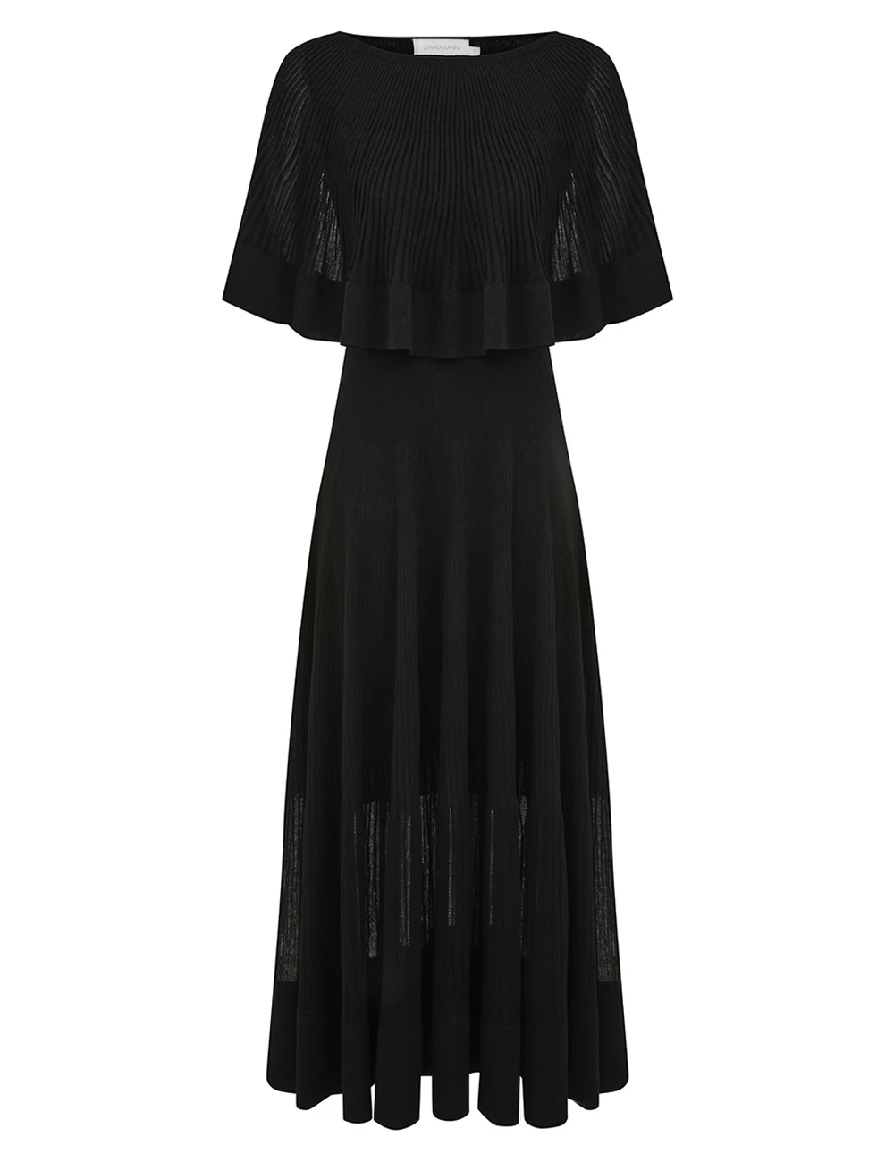 Zimmermann Crush Pleated Cape Maxi Dress Zimmermann dress