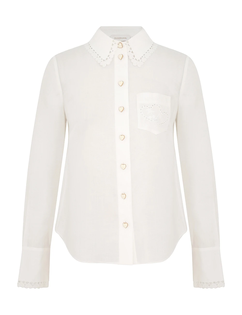Zimmermann Crush Ramie Embroidered Shirt Zimmermann dress